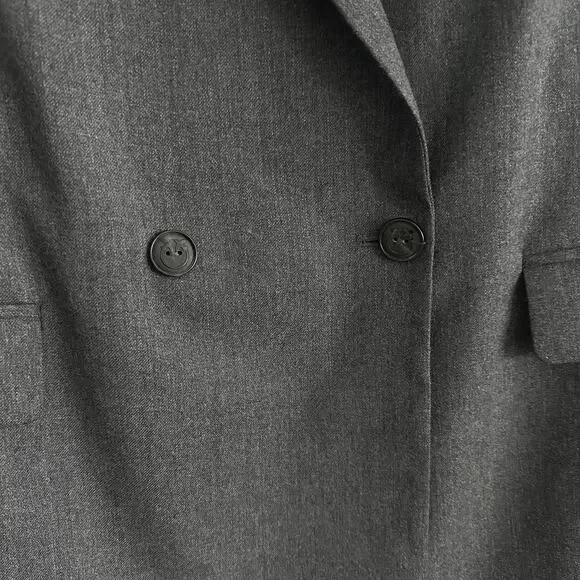 Pinko Emeline Belted Wool Blend Blazer Gray Italy Size 12 US / 48 IT - Picture 7 of 15